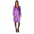 Vestido de seda  satinada morada